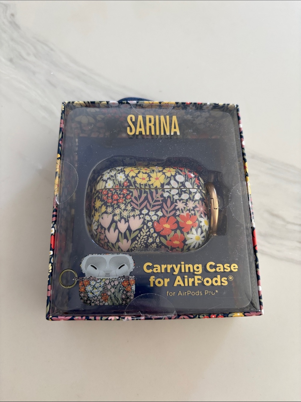 NEW in Box Sarina Floral Carrying Case for AirPods Pro - Multicolor